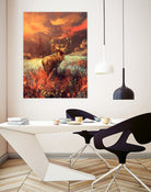 Breath of the wild by Cyril Rolando on GIANT ART - orange digital painting