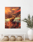 Breath of the wild by Cyril Rolando on GIANT ART - orange digital painting