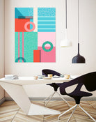 Memphis Lido by Kristen Lockley on GIANT ART - green digital drawing