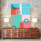 Memphis Lido by Kristen Lockley on GIANT ART - green digital drawing