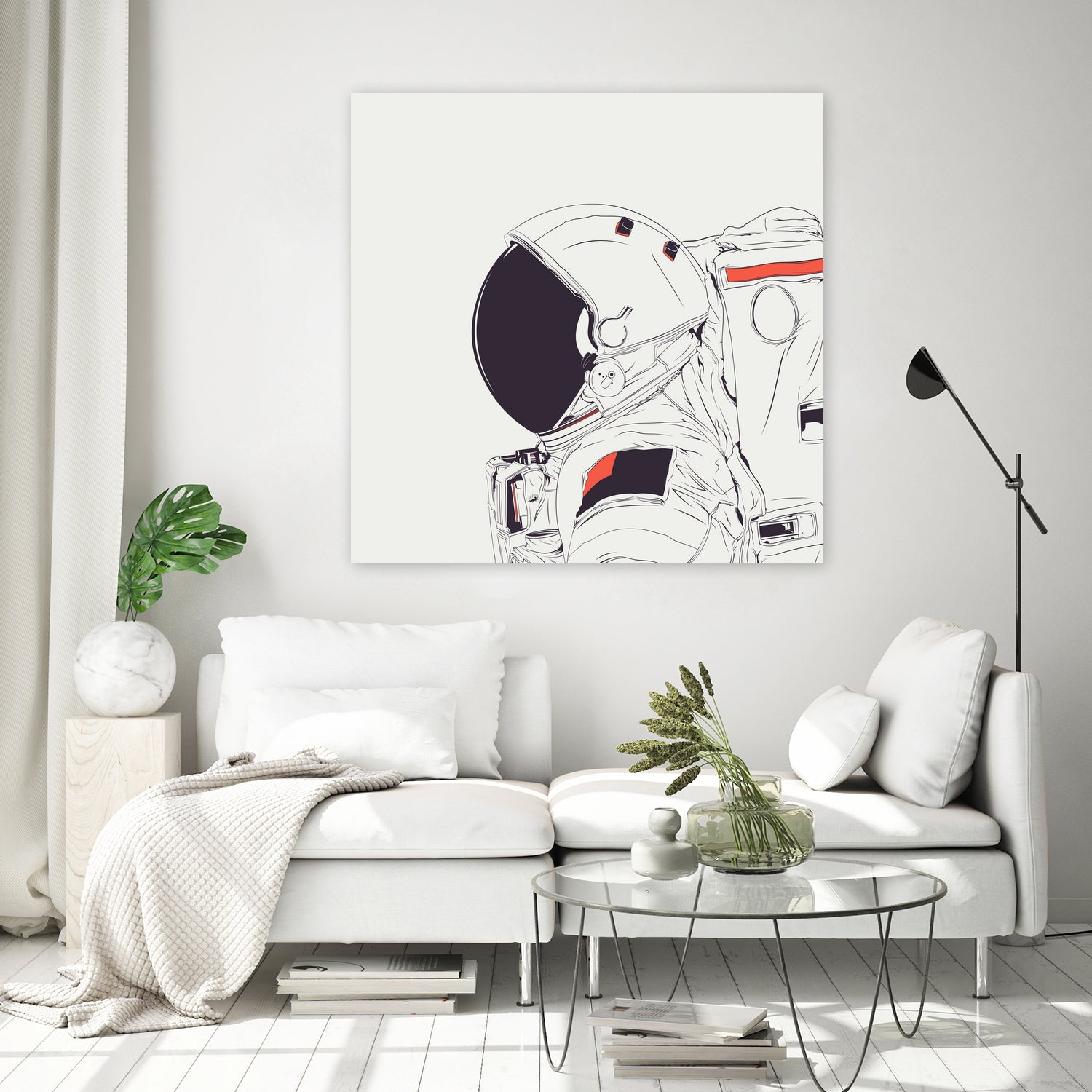 God Is An Astronaut by Alejandro Garcia on GIANT ART - white photo illustration