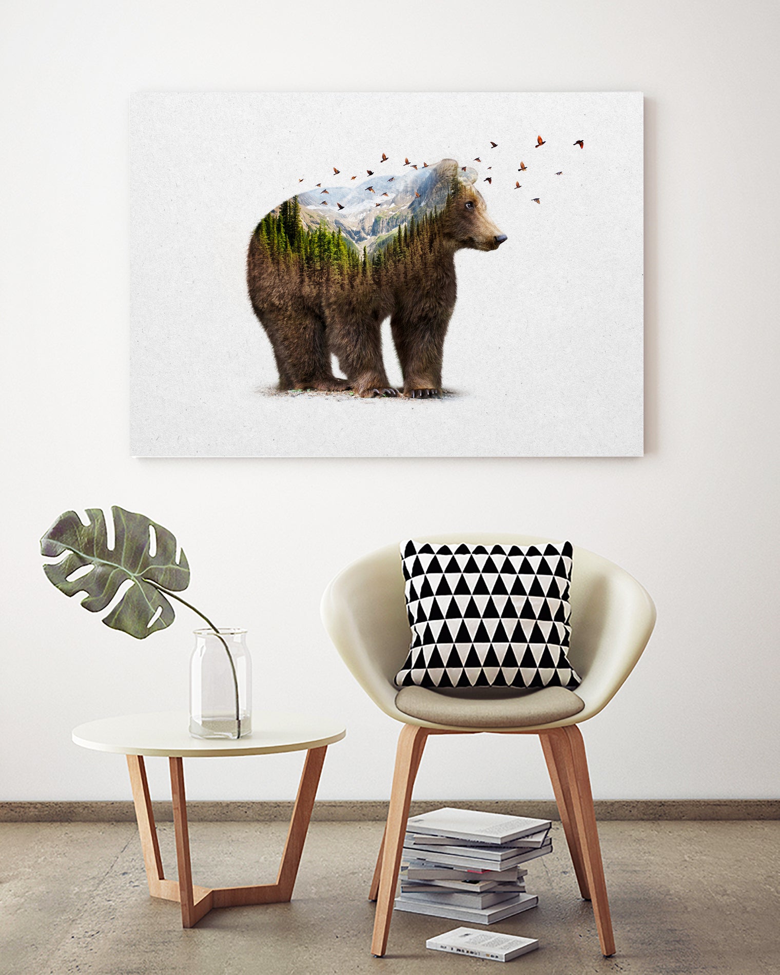 Wild I Shall Stay | Bear by Soaring Anchor on GIANT ART - brown photo manipulation