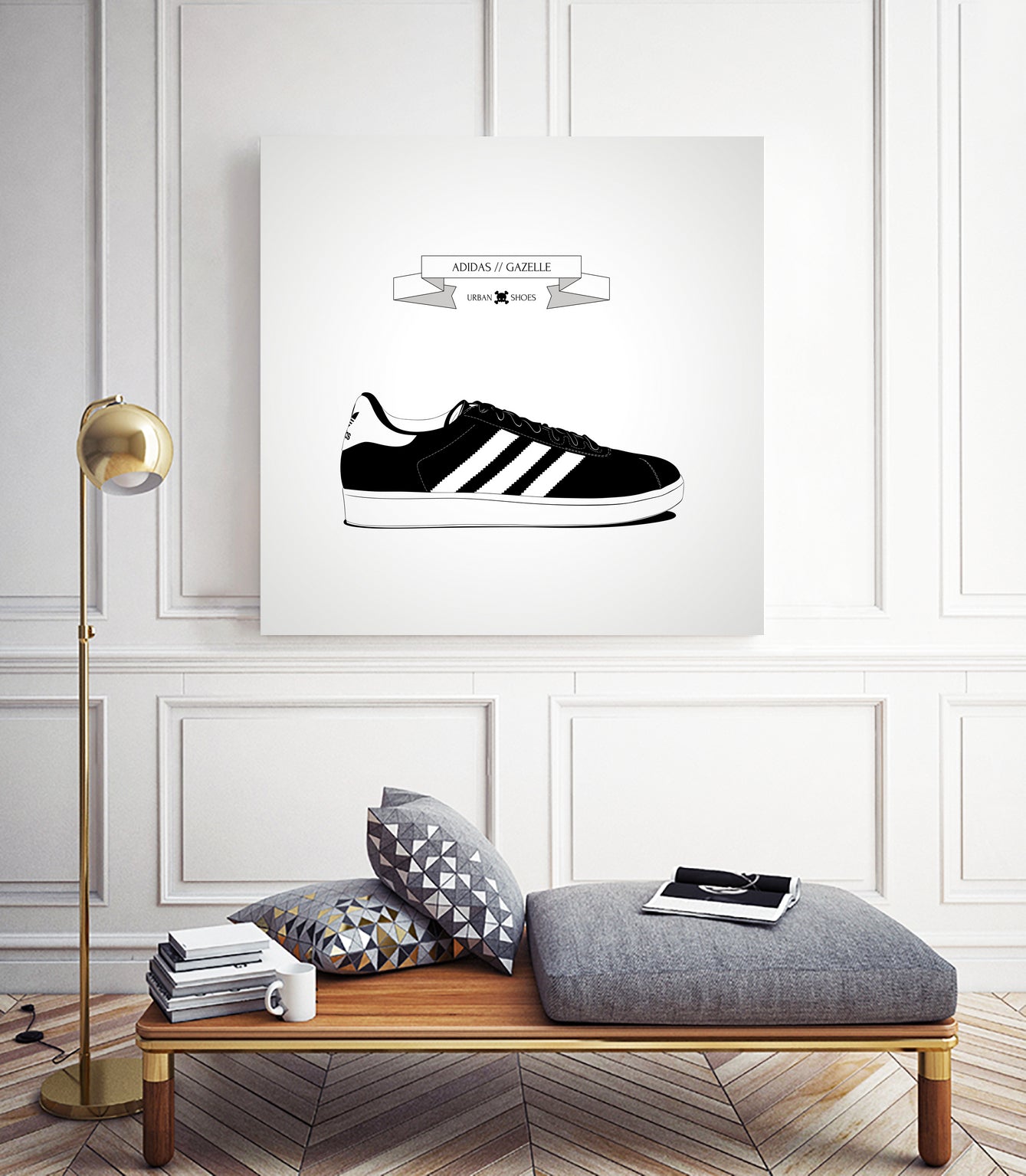 Urban Shoes / Adidas by Alejandro Garcia on GIANT ART - gray photo illustration