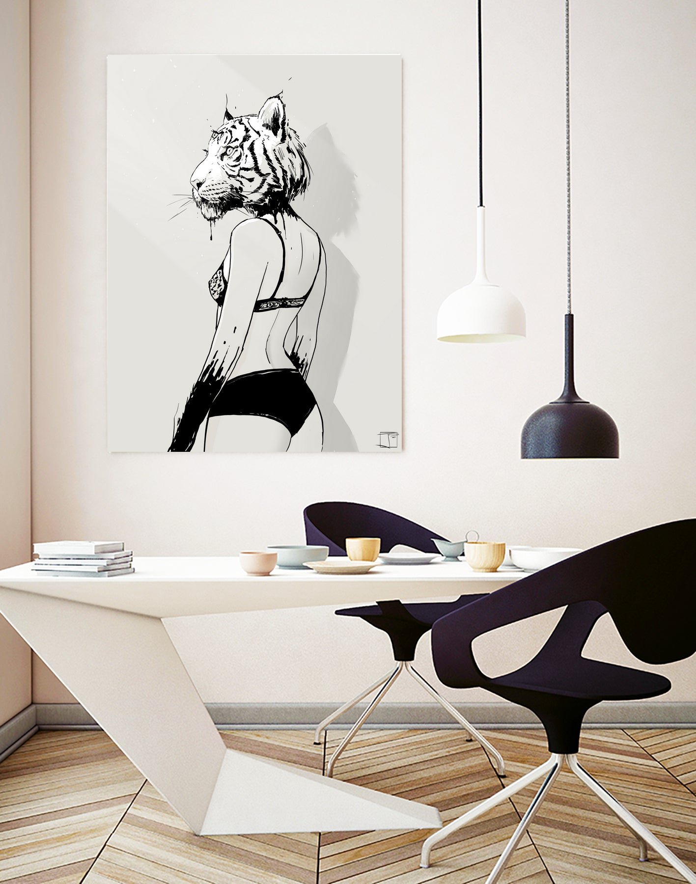 Bloody Tigress by Francois Martin Painchaud on GIANT ART - white character design