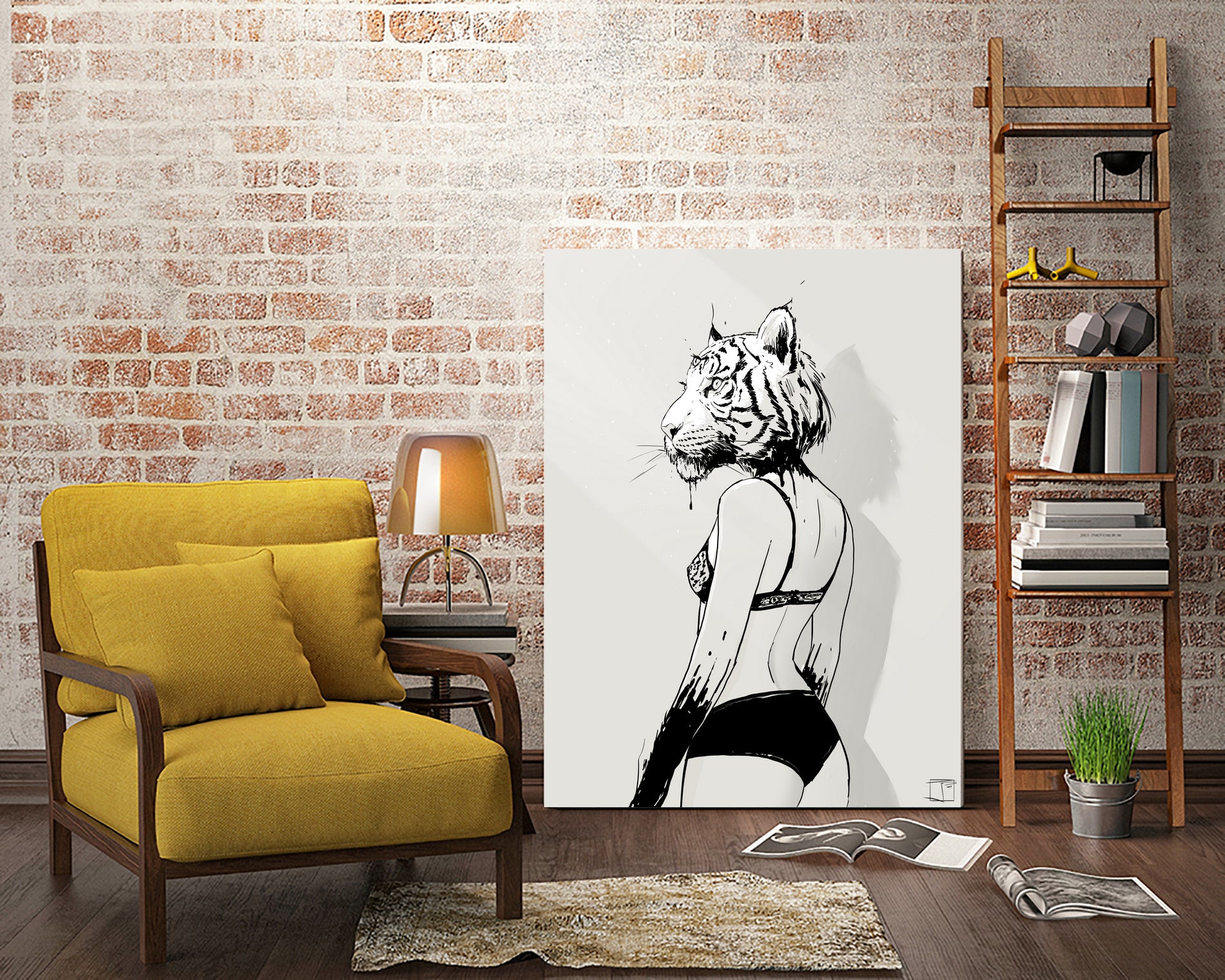 Bloody Tigress by Francois Martin Painchaud on GIANT ART - white character design