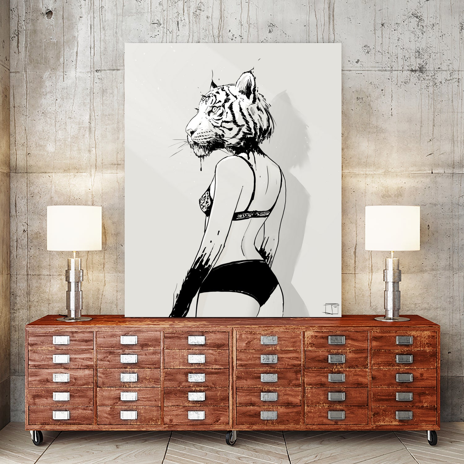 Bloody Tigress by Francois Martin Painchaud on GIANT ART - white character design