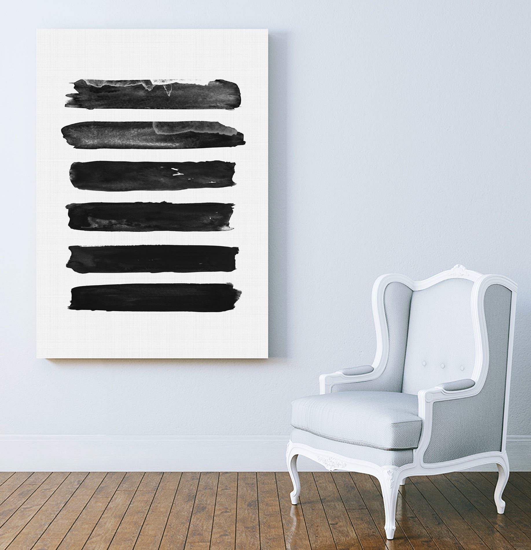 Brush Strokes by Justinas Jokubauskas on GIANT ART - black digital painting