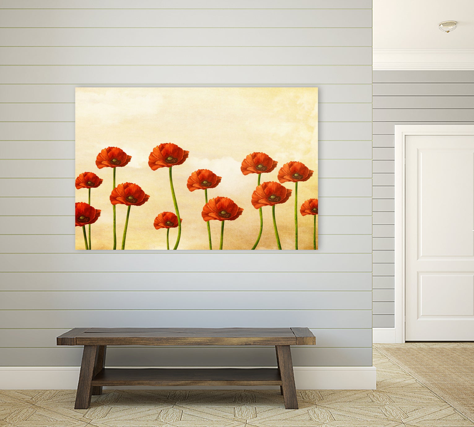Where The Poppies Bloom by Diogo Veríssimo on GIANT ART - yellow photo manipulation