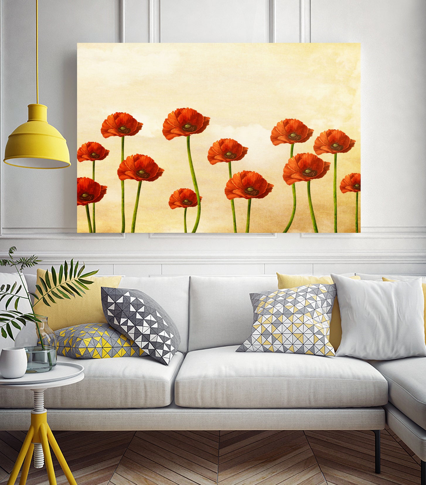 Where The Poppies Bloom by Diogo Veríssimo on GIANT ART - yellow photo manipulation