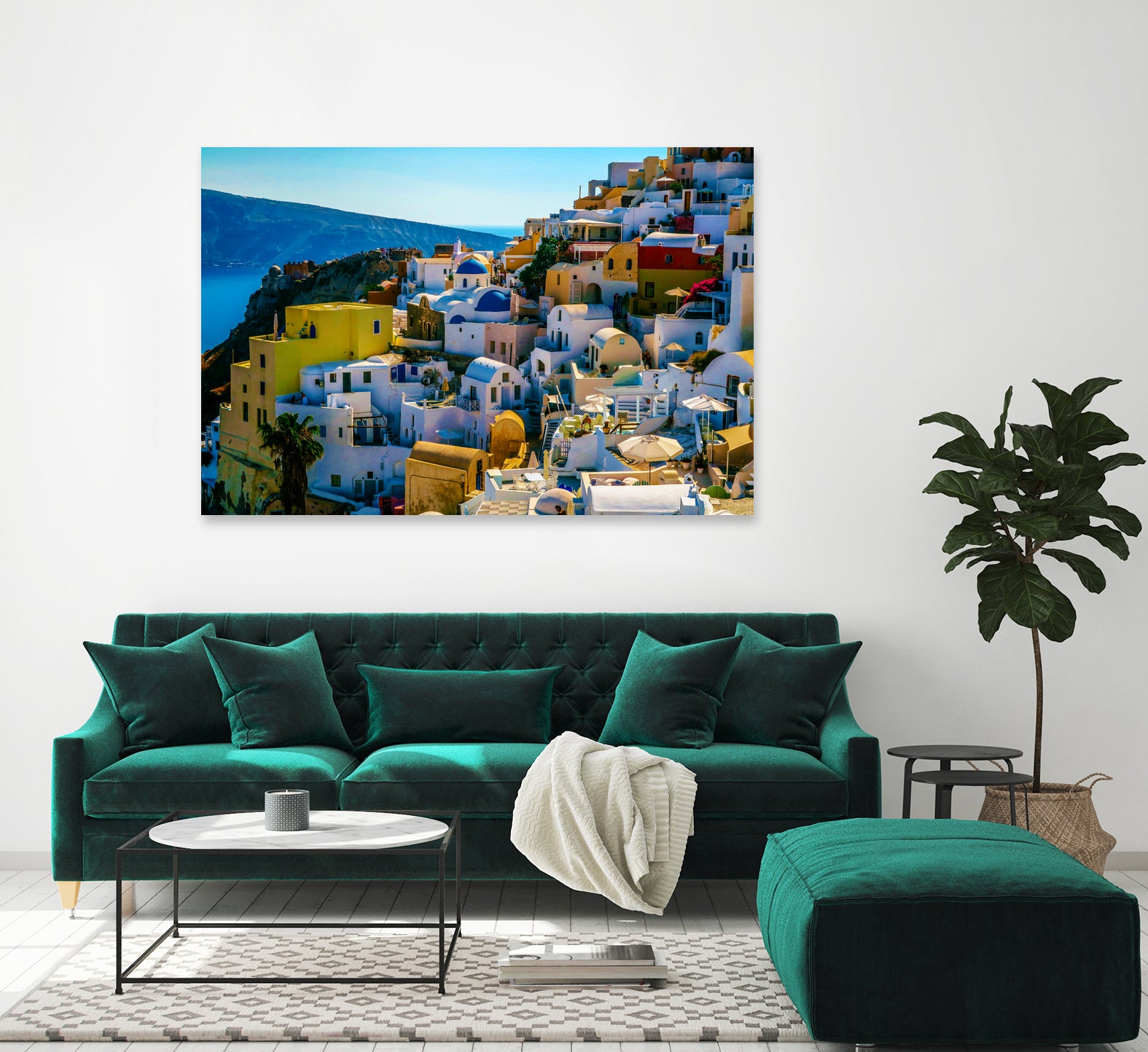 Oia Santorini. by Haris Kavalla on GIANT ART - blue photo manipulation