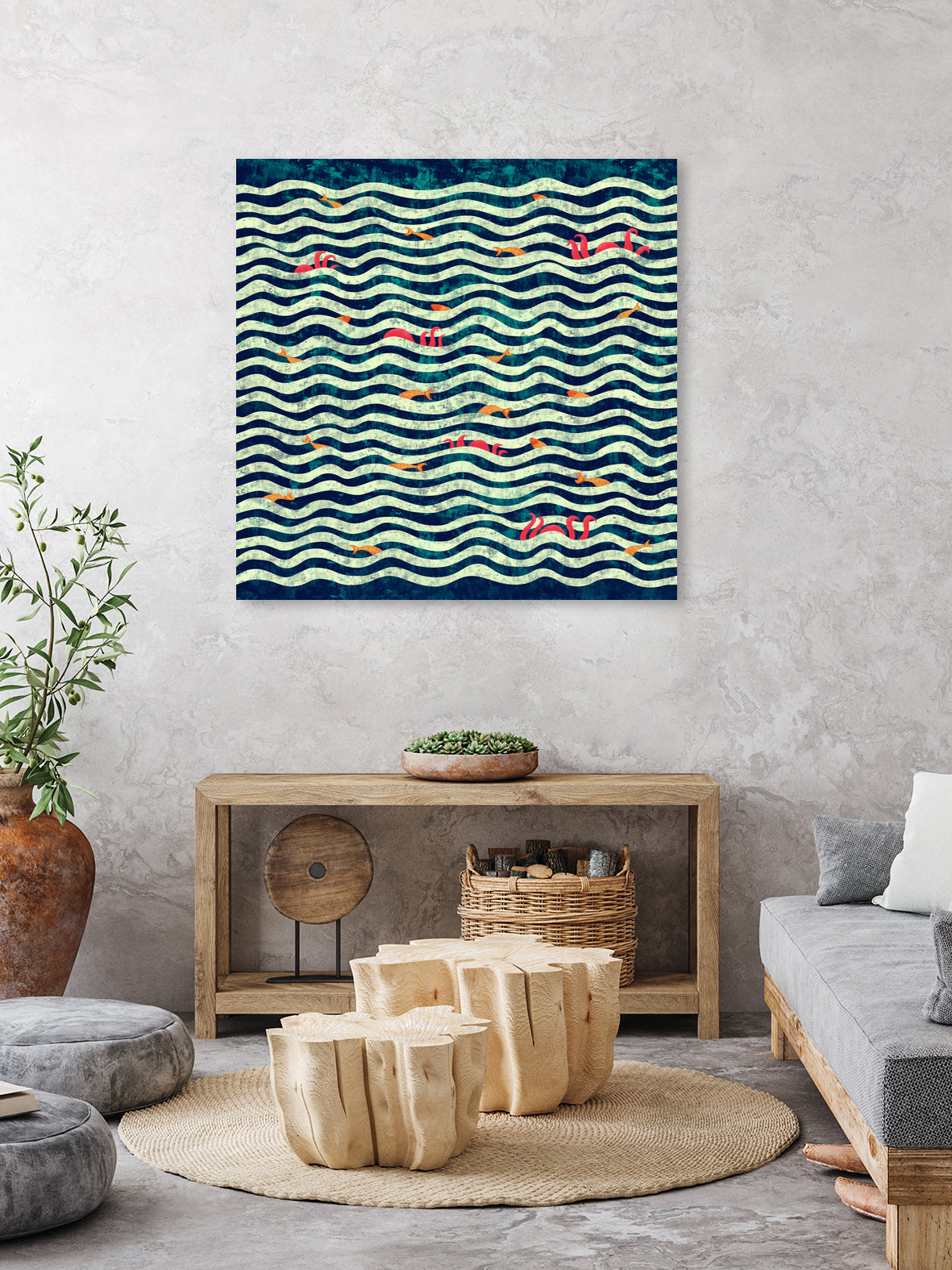 Sea roommate by ursulla Pinon on GIANT ART - blue digital drawing