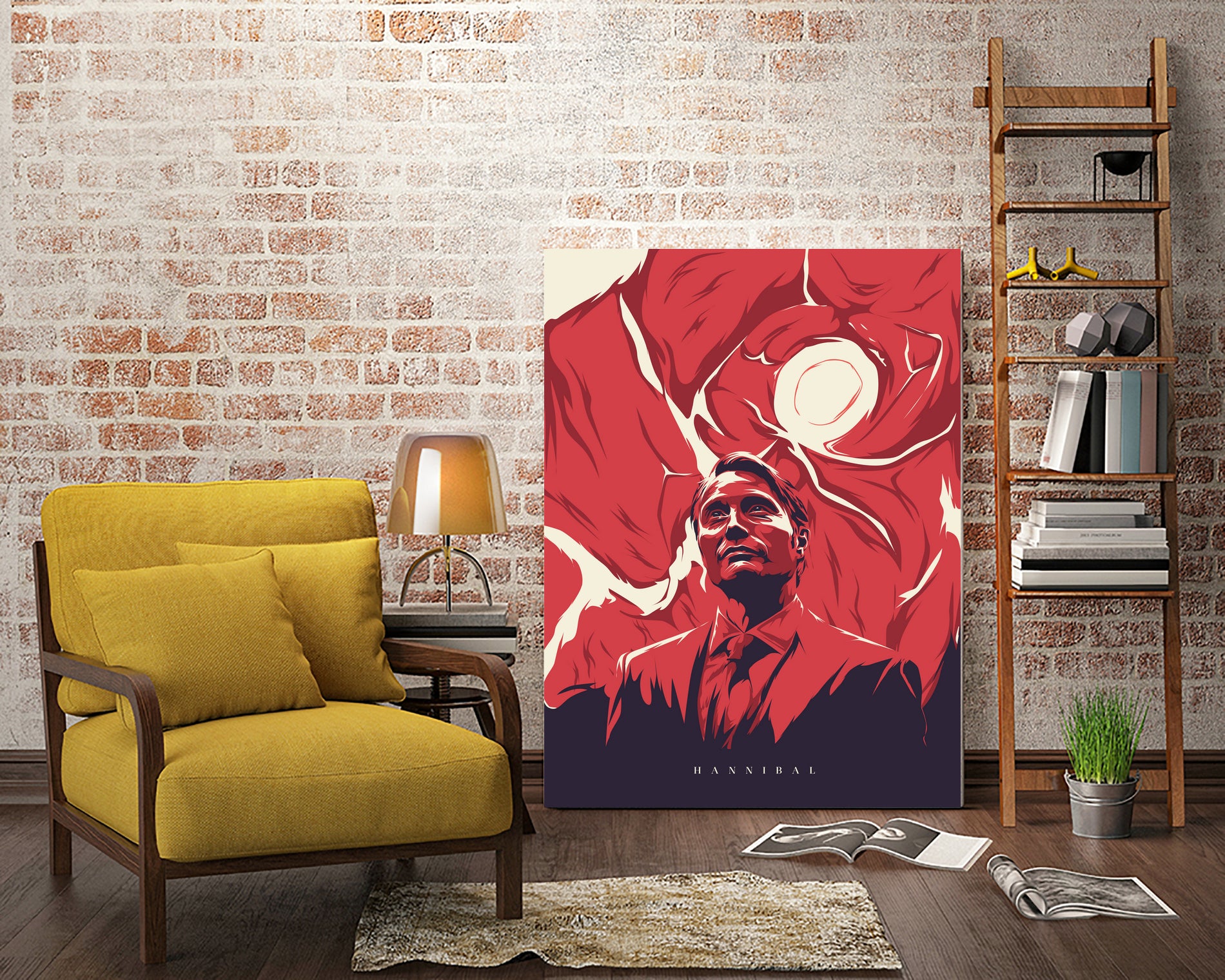 Hannibal by Tibor Lovas on GIANT ART - red vector illustration