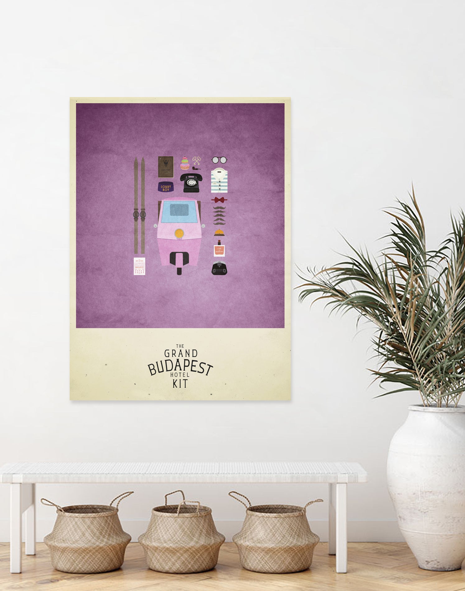 The Grand Budapest Hotel Kit by A F on GIANT ART - pink typography