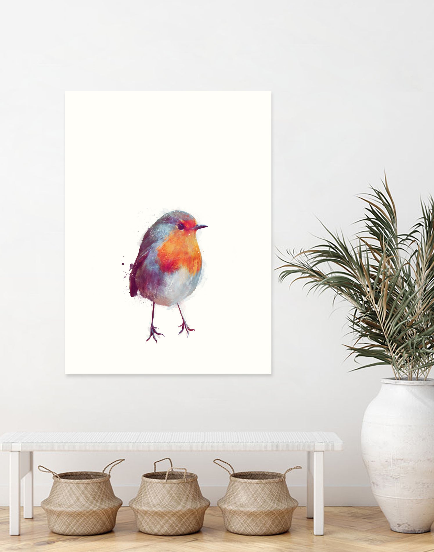 Winter Robin by Amy Hamilton on GIANT ART - digital painting