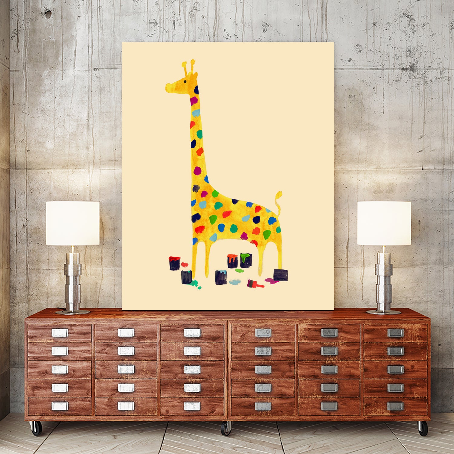 Whimsical Giraffe by Budi Satria Kompoi on GIANT ART - digital painting