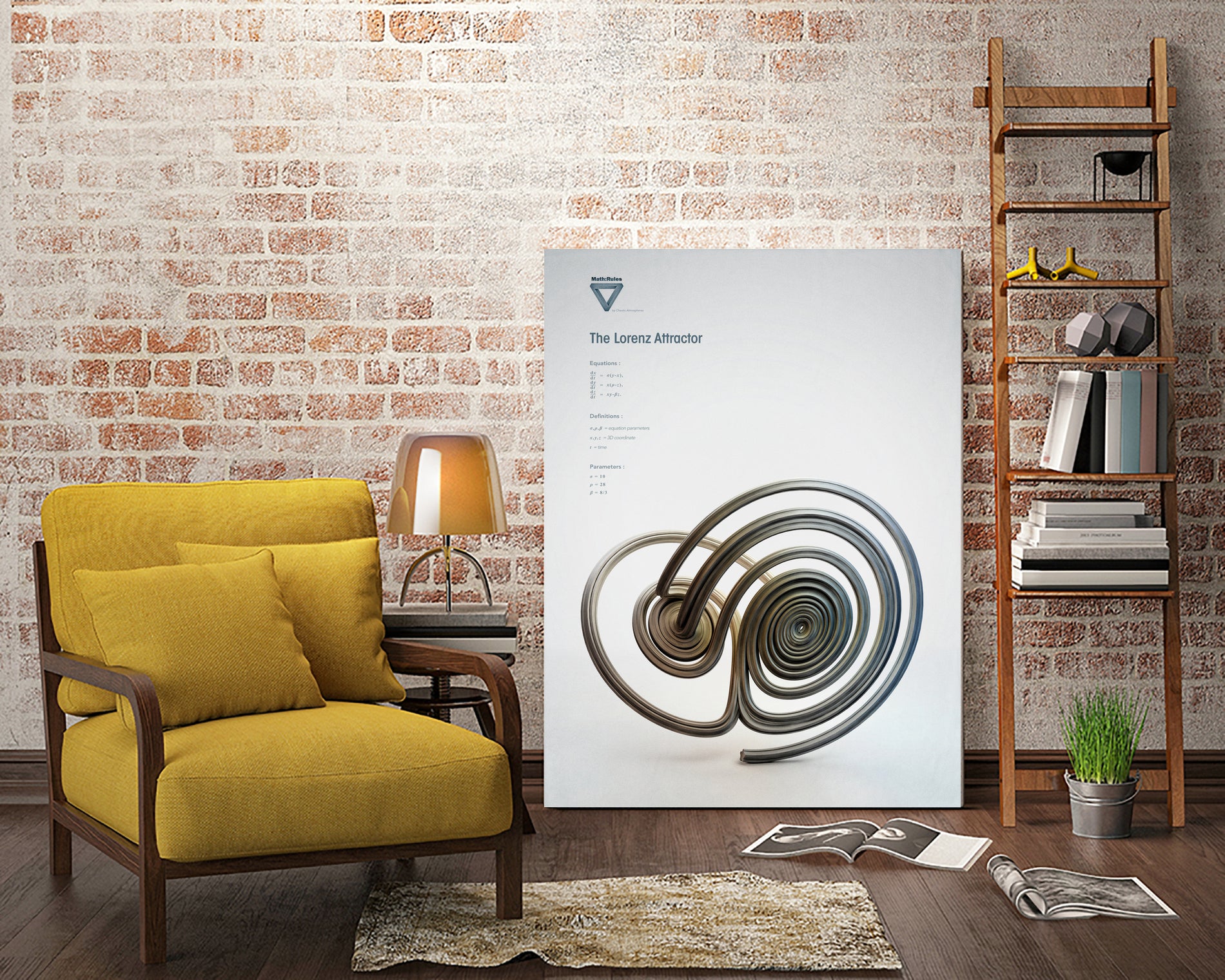 The Lorenz Attractor by . Chaotic Atmospheres on GIANT ART - 3d art