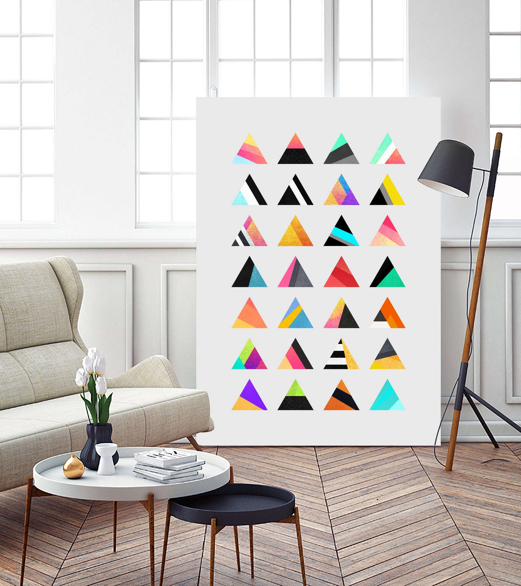 Trangle Variation by Elisabeth Fredriksson on GIANT ART - green digital drawing