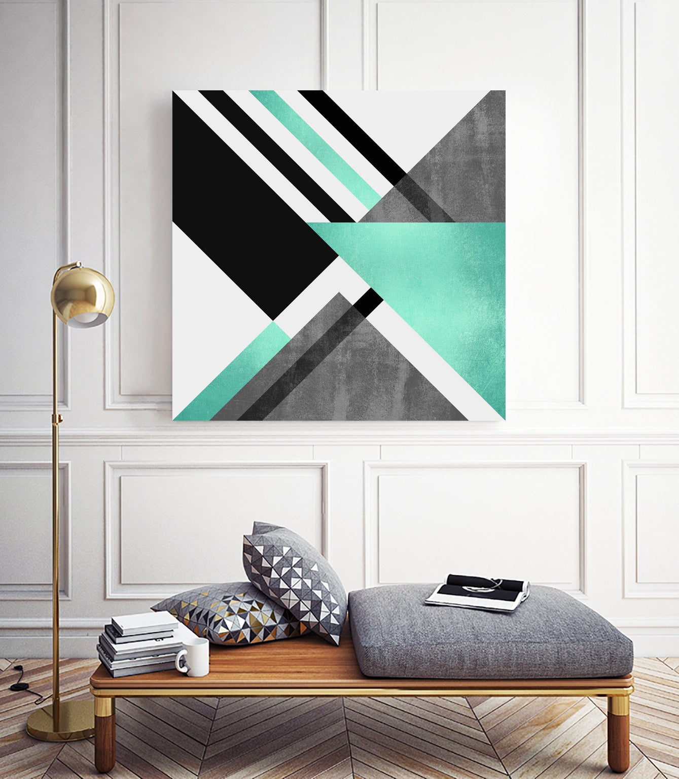 Foldings by Elisabeth Fredriksson on GIANT ART - blue digital painting