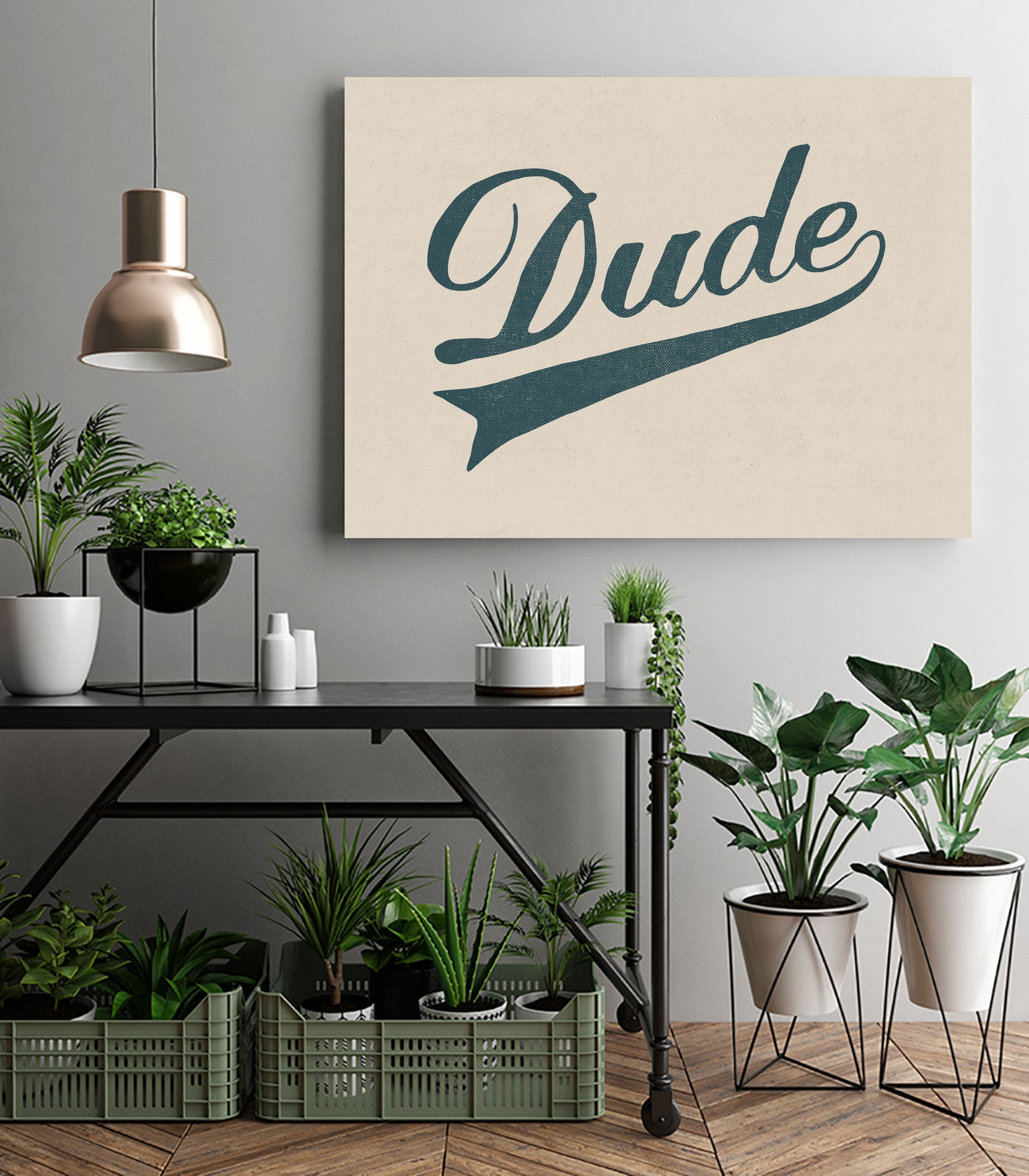 Dude by Florent Bodart on GIANT ART - brown typography