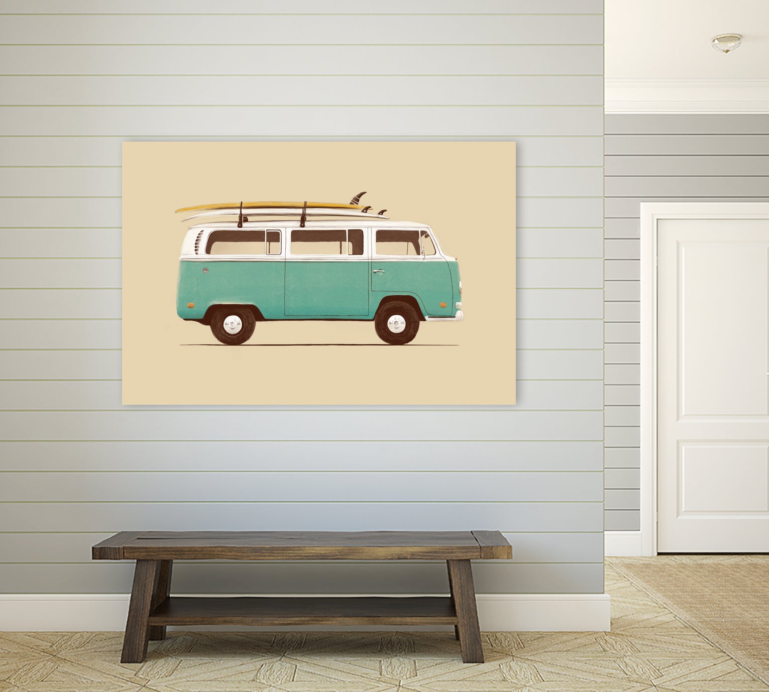 Blue Van by Florent Bodart on GIANT ART - blue digital drawing