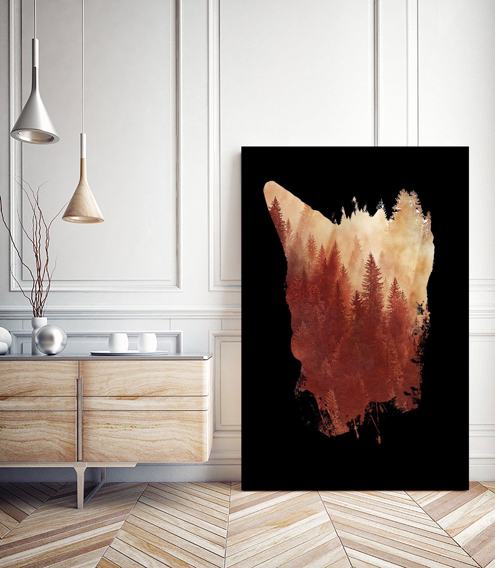 Blind Fox by Robert Farkas on GIANT ART - red digital painting