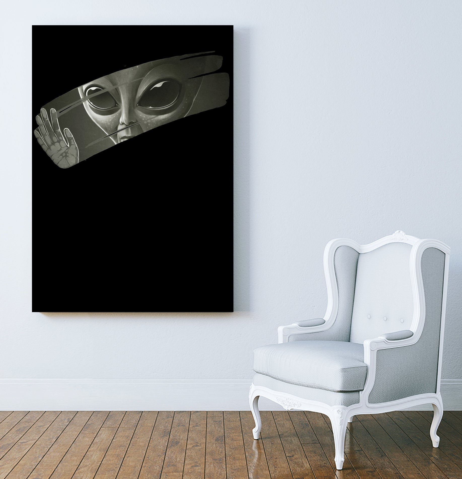 Alien by Lukáš Brežák on GIANT ART - black digital painting