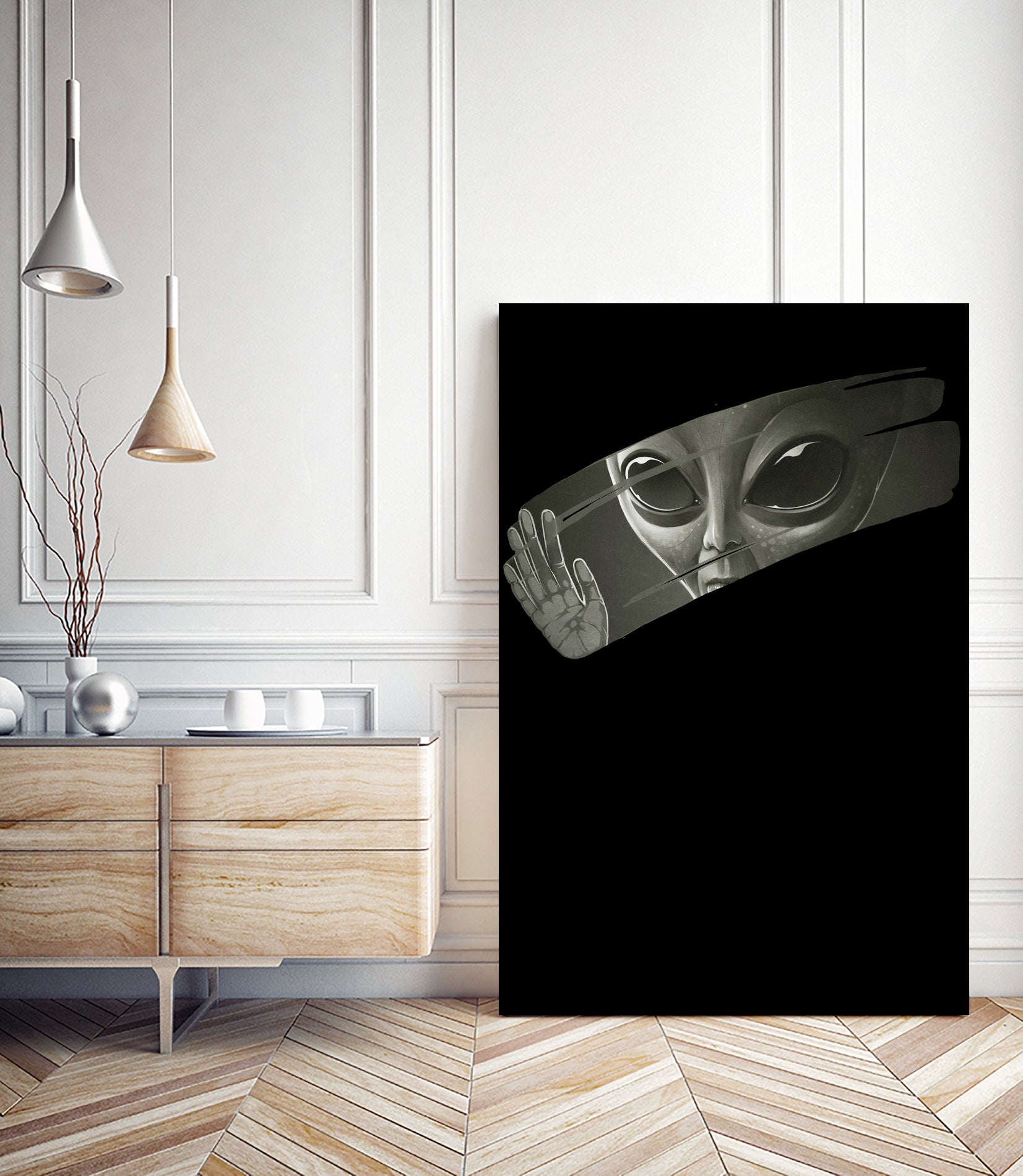 Alien by Lukáš Brežák on GIANT ART - black digital painting