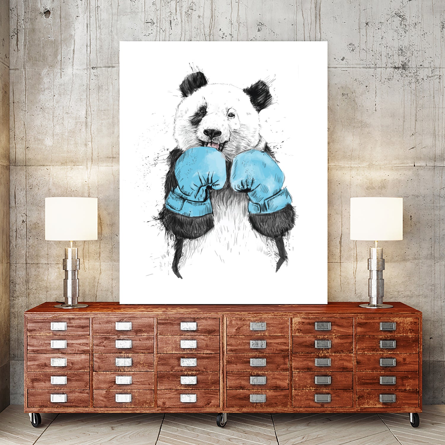 The Winner by Solti Balázs on GIANT ART - blue digital painting