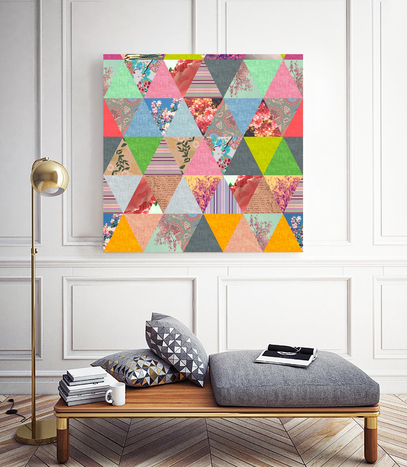 Lost in ? by Bianca Green on GIANT ART - pink mixed media