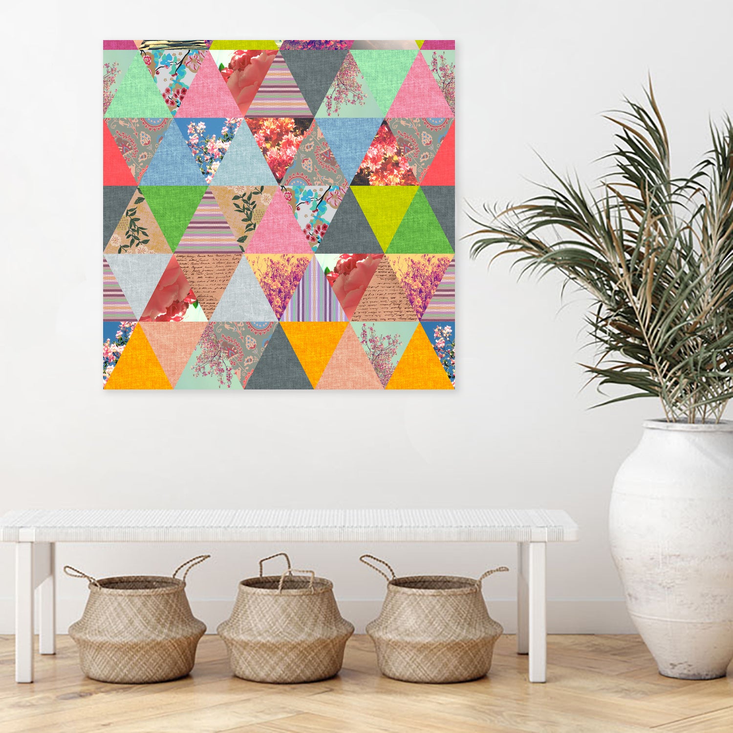 Lost in ? by Bianca Green on GIANT ART - pink mixed media