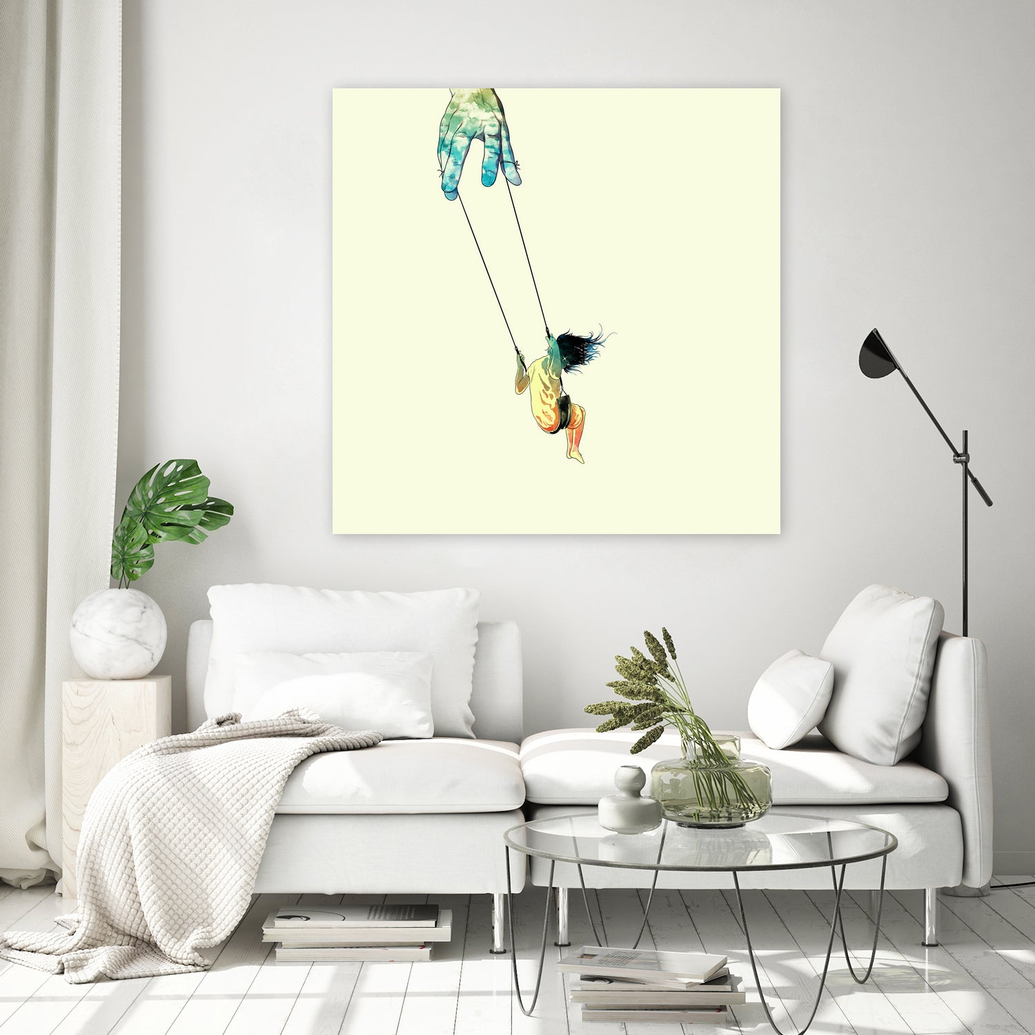Swing me higher by matheus lopes on GIANT ART - yellow digital drawing