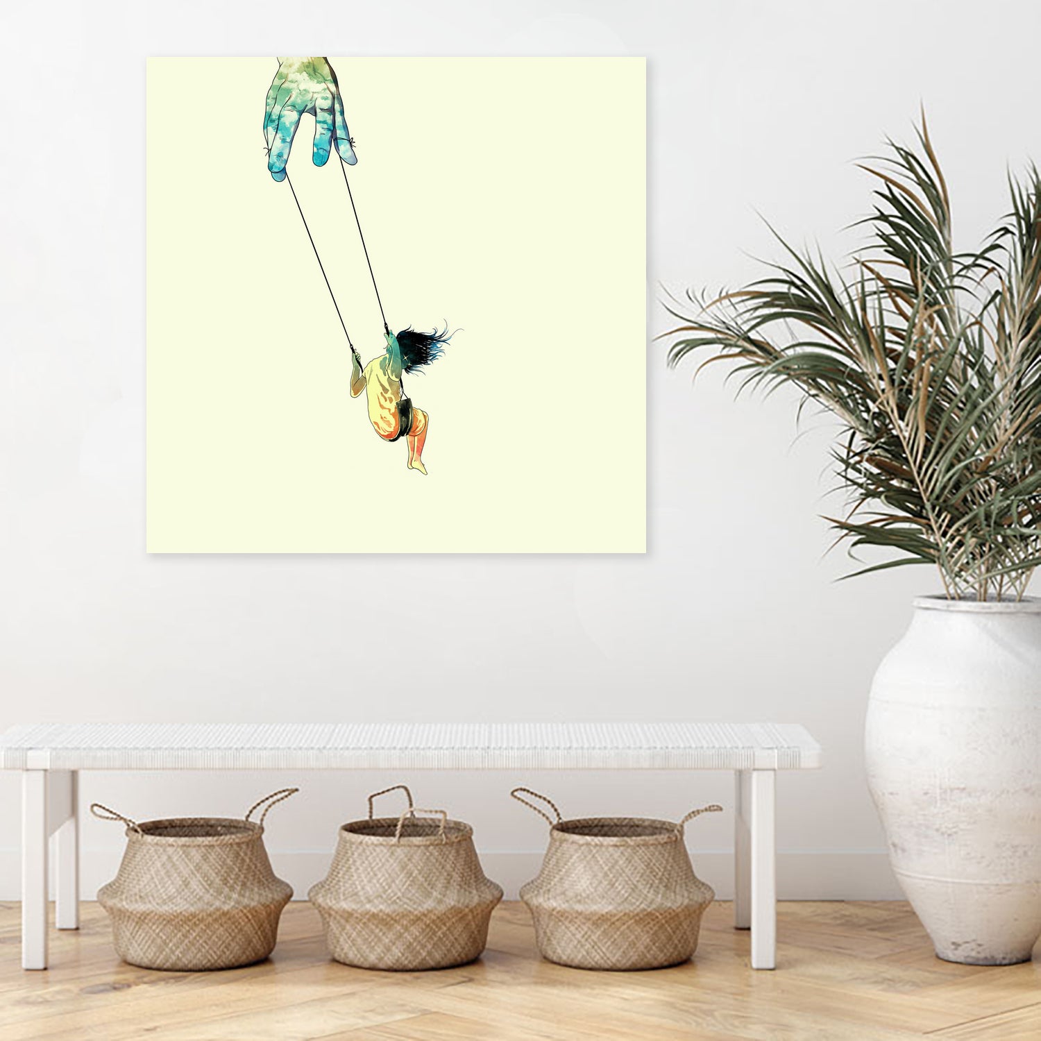 Swing me higher by matheus lopes on GIANT ART - yellow digital drawing