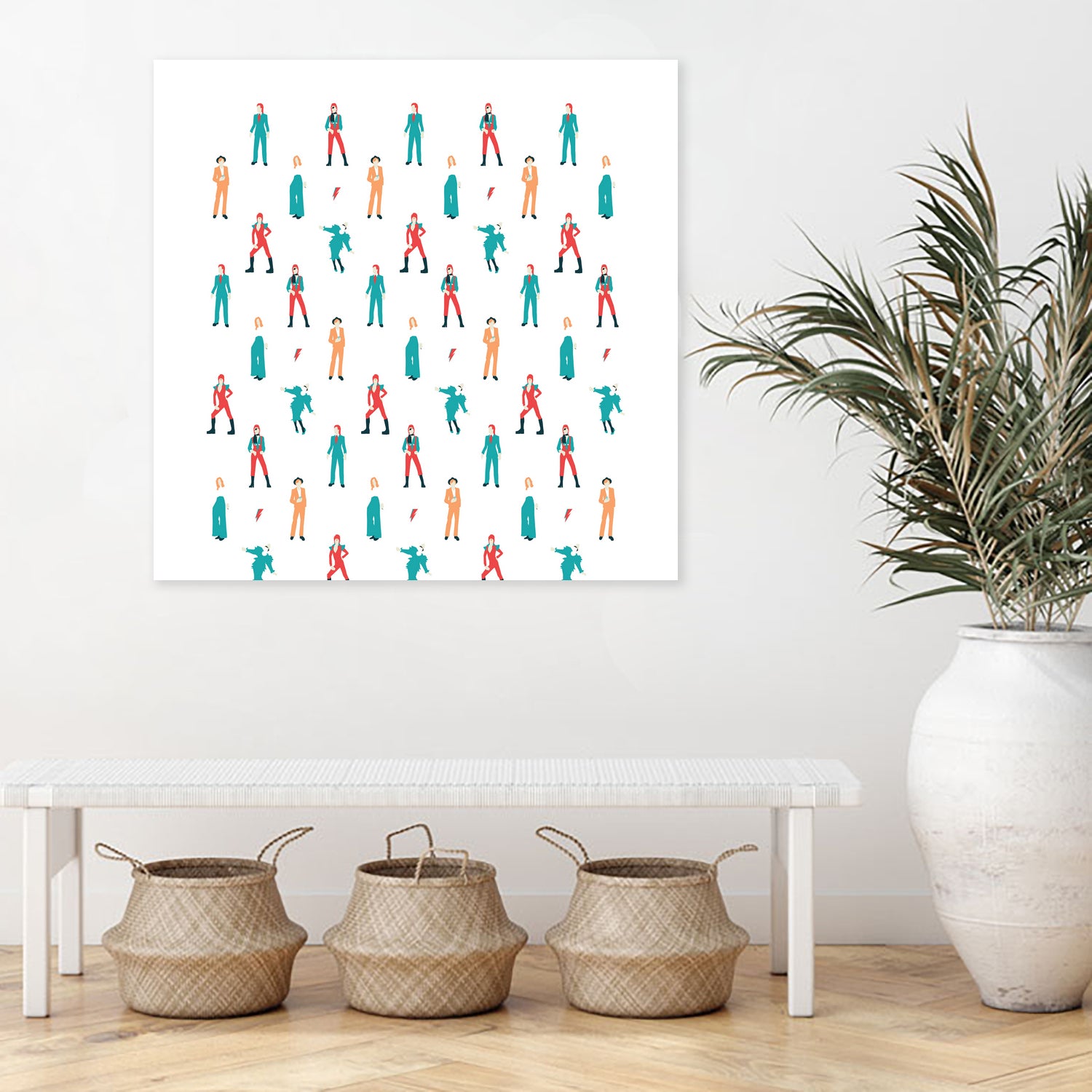 The Land Of Bowie by Moran Barkai on GIANT ART - white vector illustration