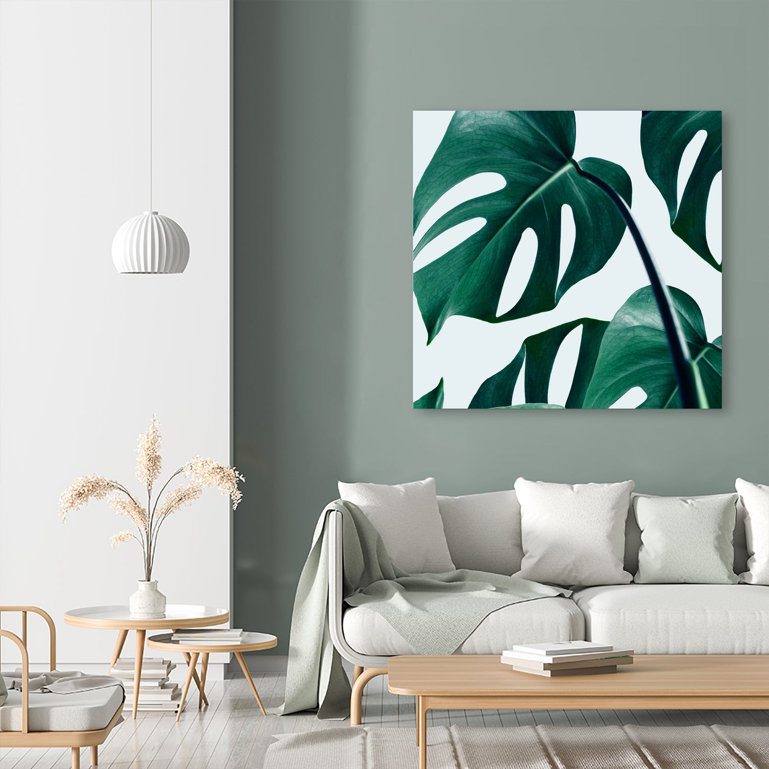 Monstera by Uma Gokhale on GIANT ART - green digital painting