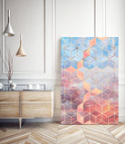 Magic Sky Cubes by Elisabeth Fredriksson on GIANT ART - yellow digital painting