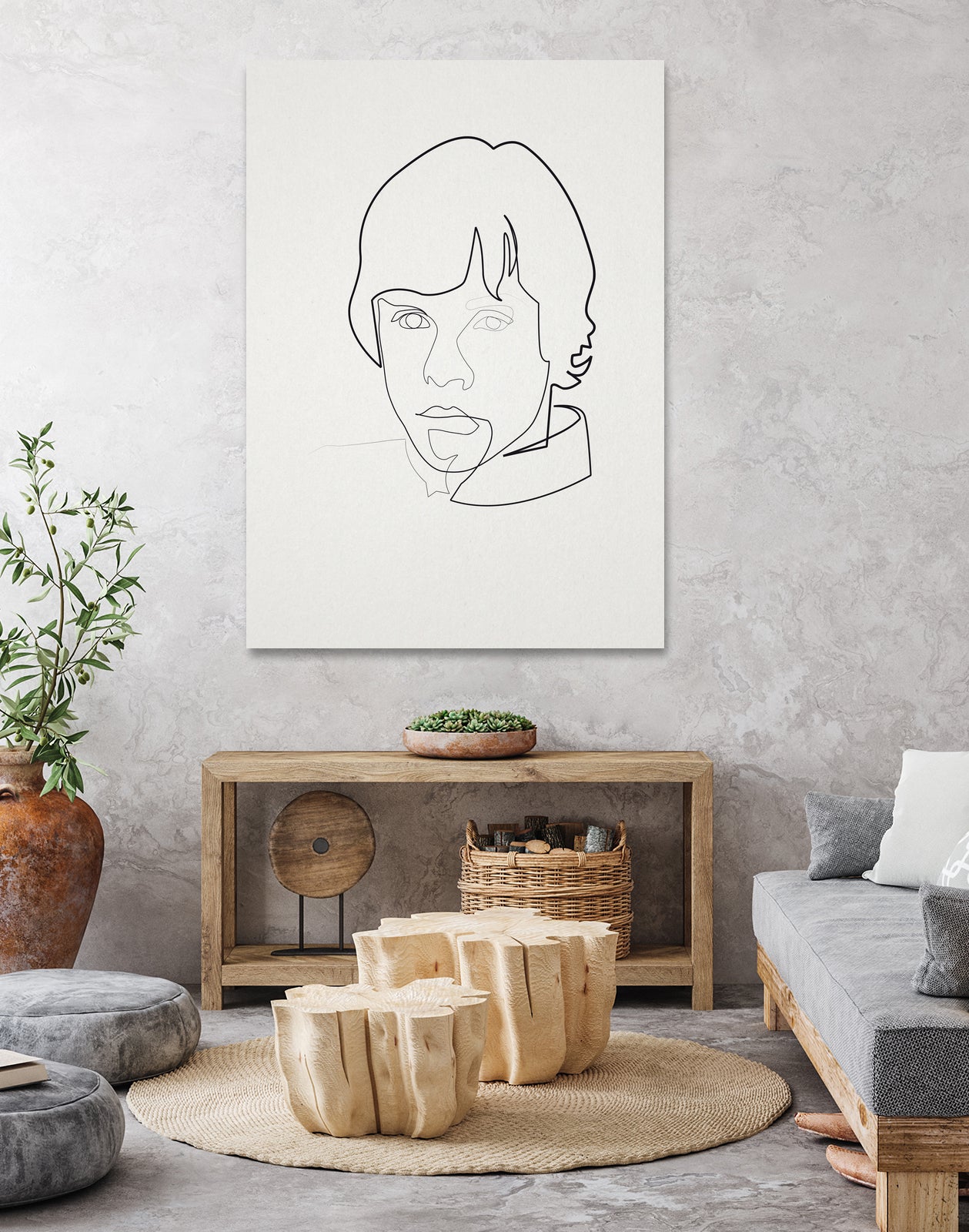 One Line Luke by Christophe Louis on GIANT ART - digital drawing