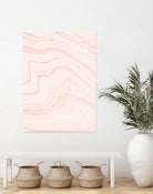Blush Marble by Rebecca Allen on GIANT ART - pink mixed media