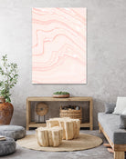 Blush Marble by Rebecca Allen on GIANT ART - pink mixed media