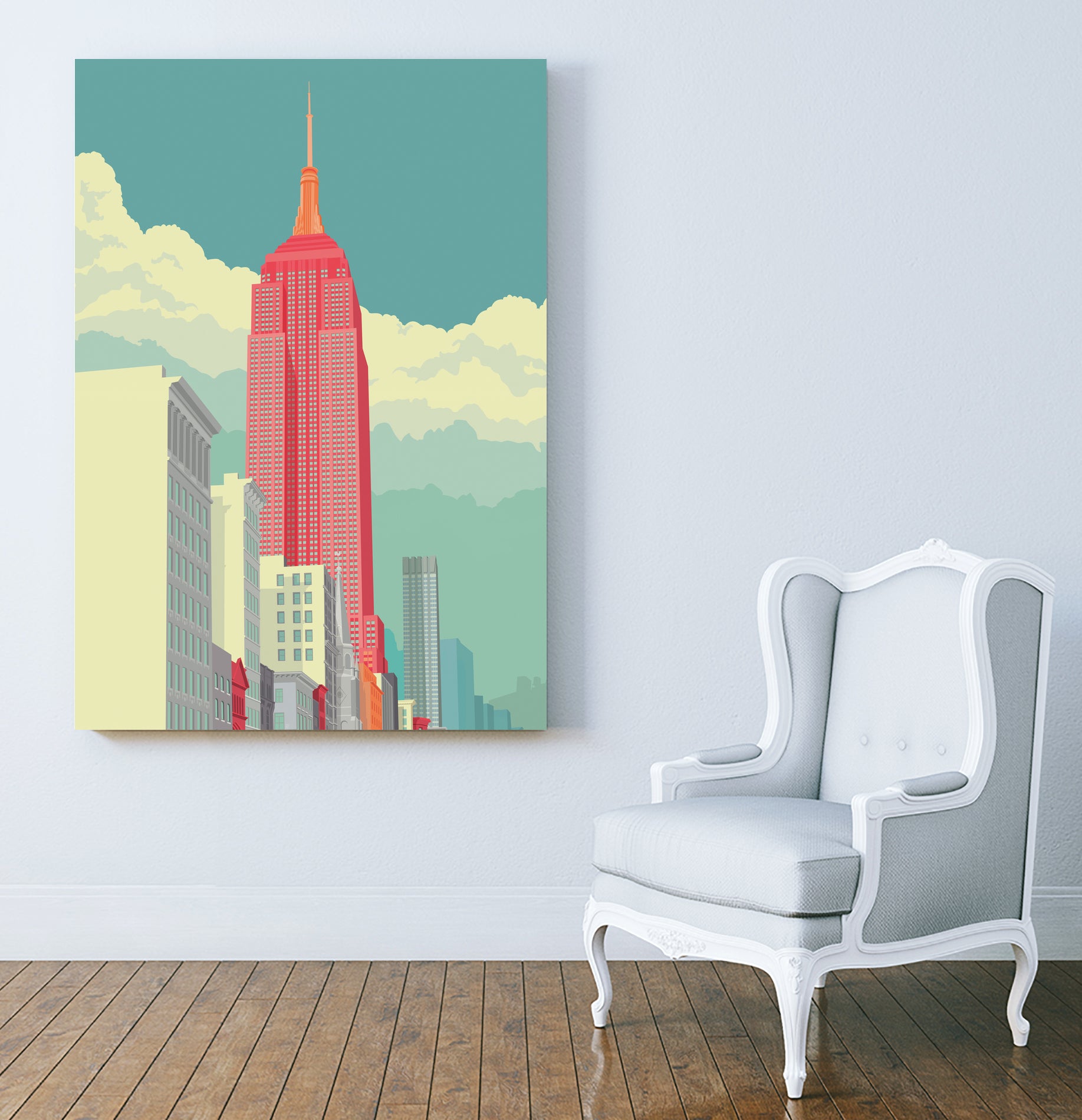 5th Avenue by Remko Heemskerk on GIANT ART - vector illustration