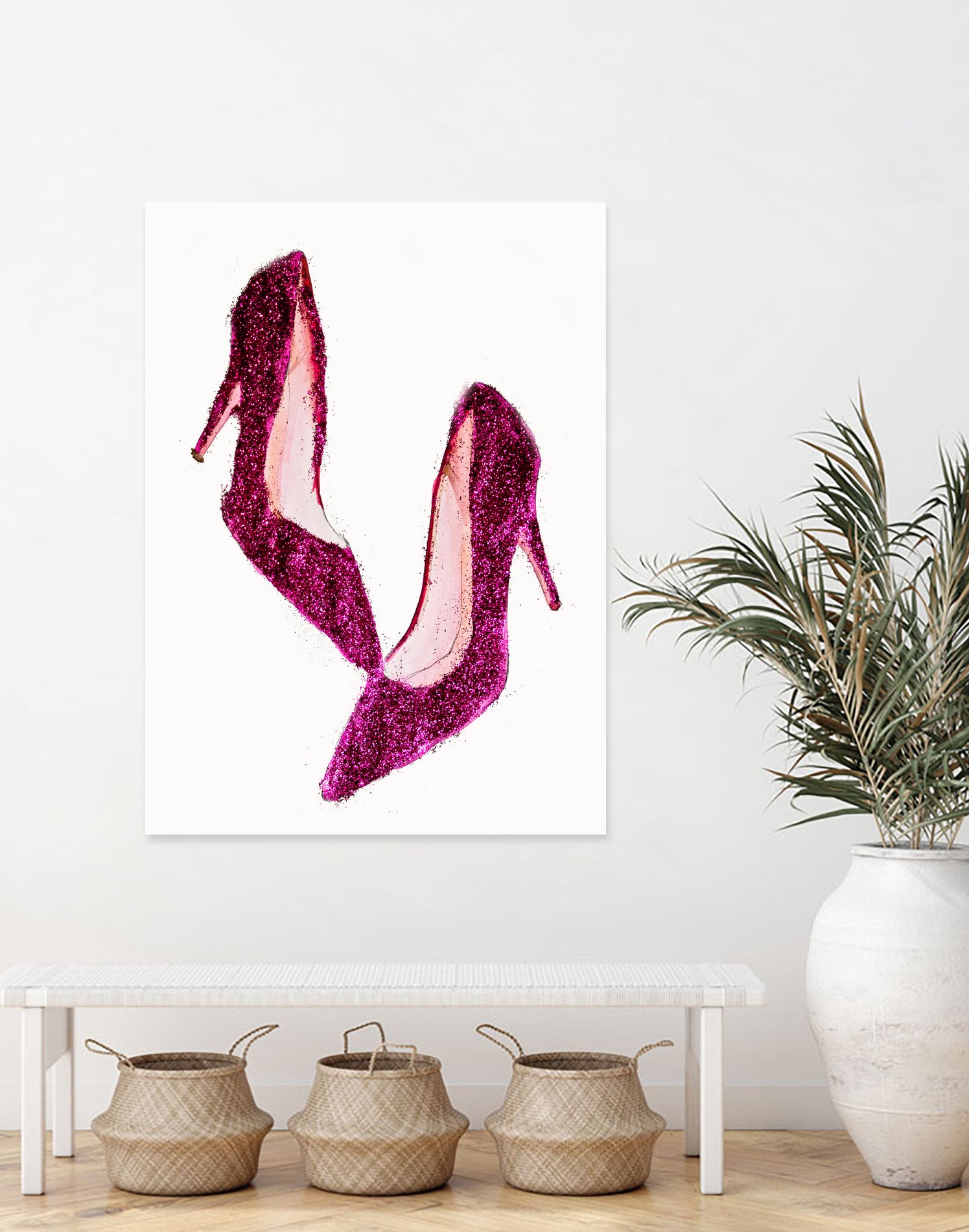 Dancing Shoes by Sara Eshak on GIANT ART - pink photo illustration