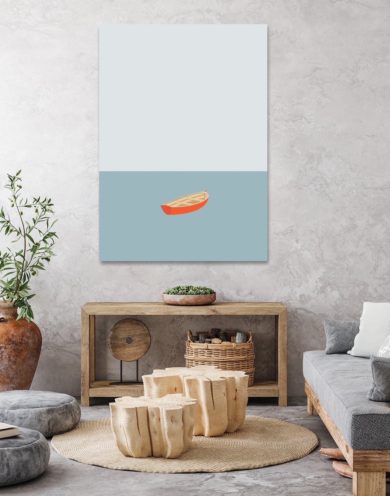 OCEAN SV�MMERE No.01 by Swen Swensøn on GIANT ART - blue digital painting