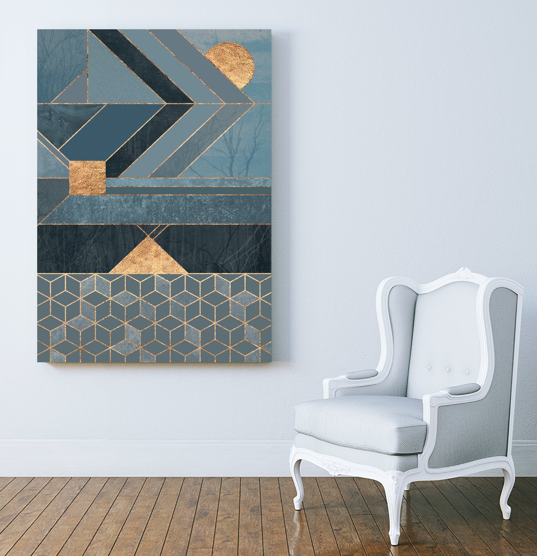 Nordic Blue by Elisabeth Fredriksson on GIANT ART - blue digital painting