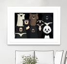 Bears of the world by Rodrigo Esparza-Salas on GIANT ART - white digital drawing
