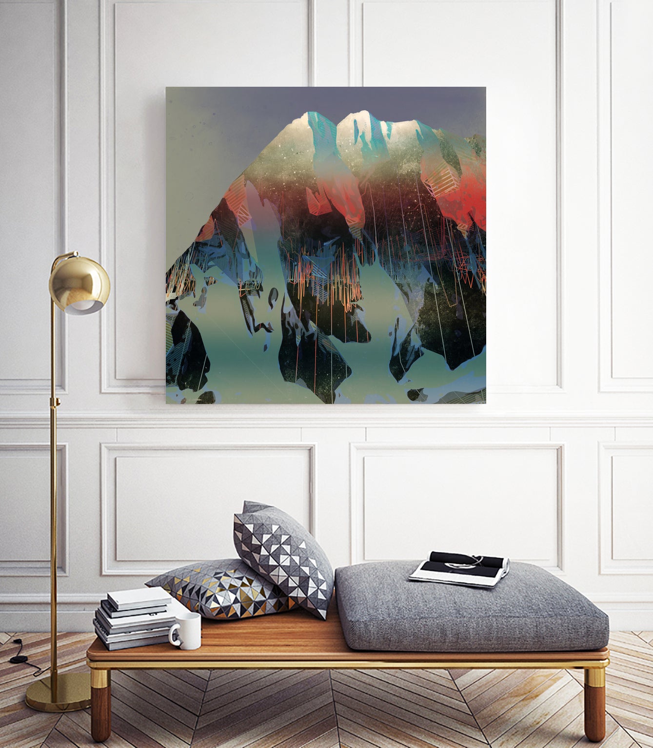 Thinking of a Place by Jamison Gish on GIANT ART - blue digital painting