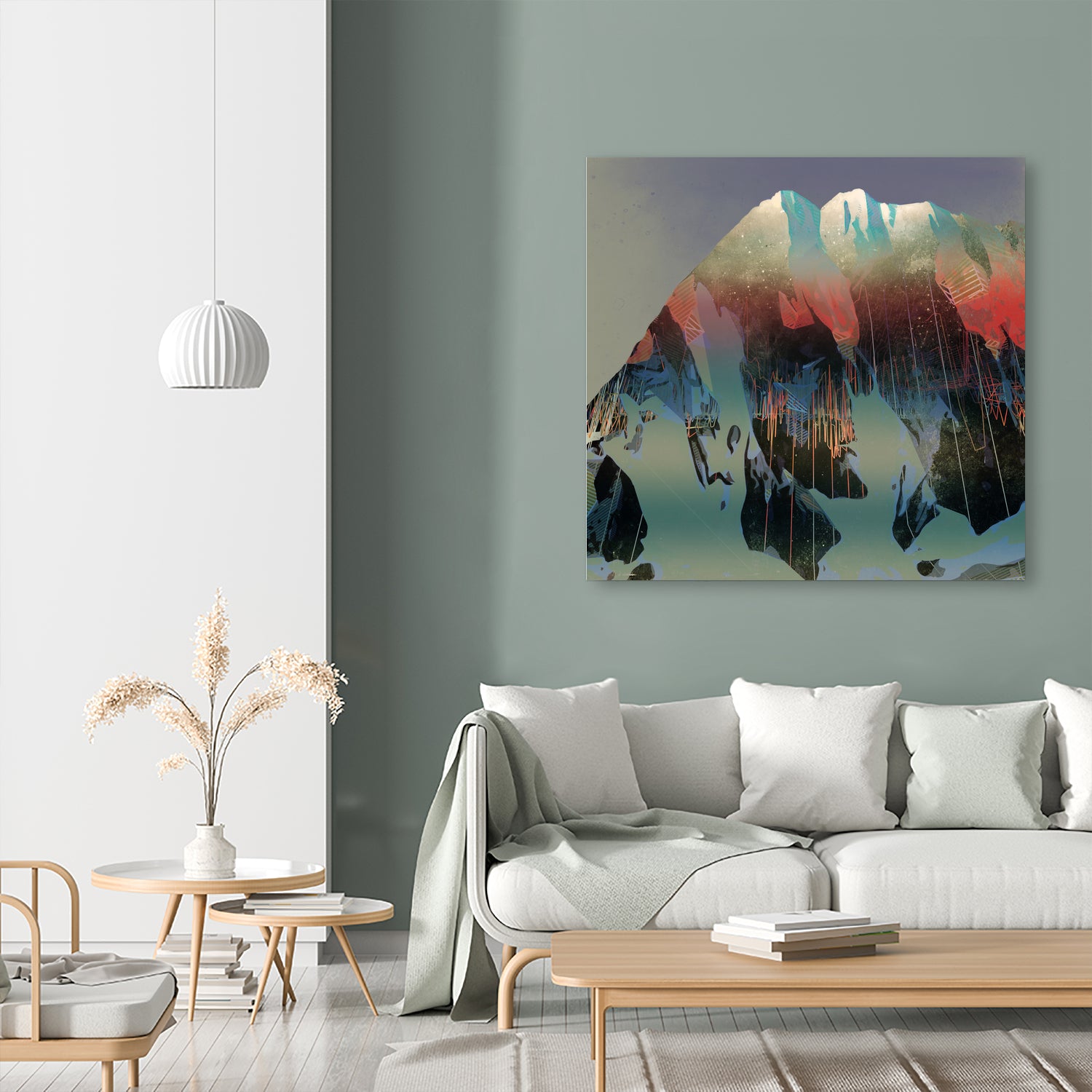 Thinking of a Place by Jamison Gish on GIANT ART - blue digital painting