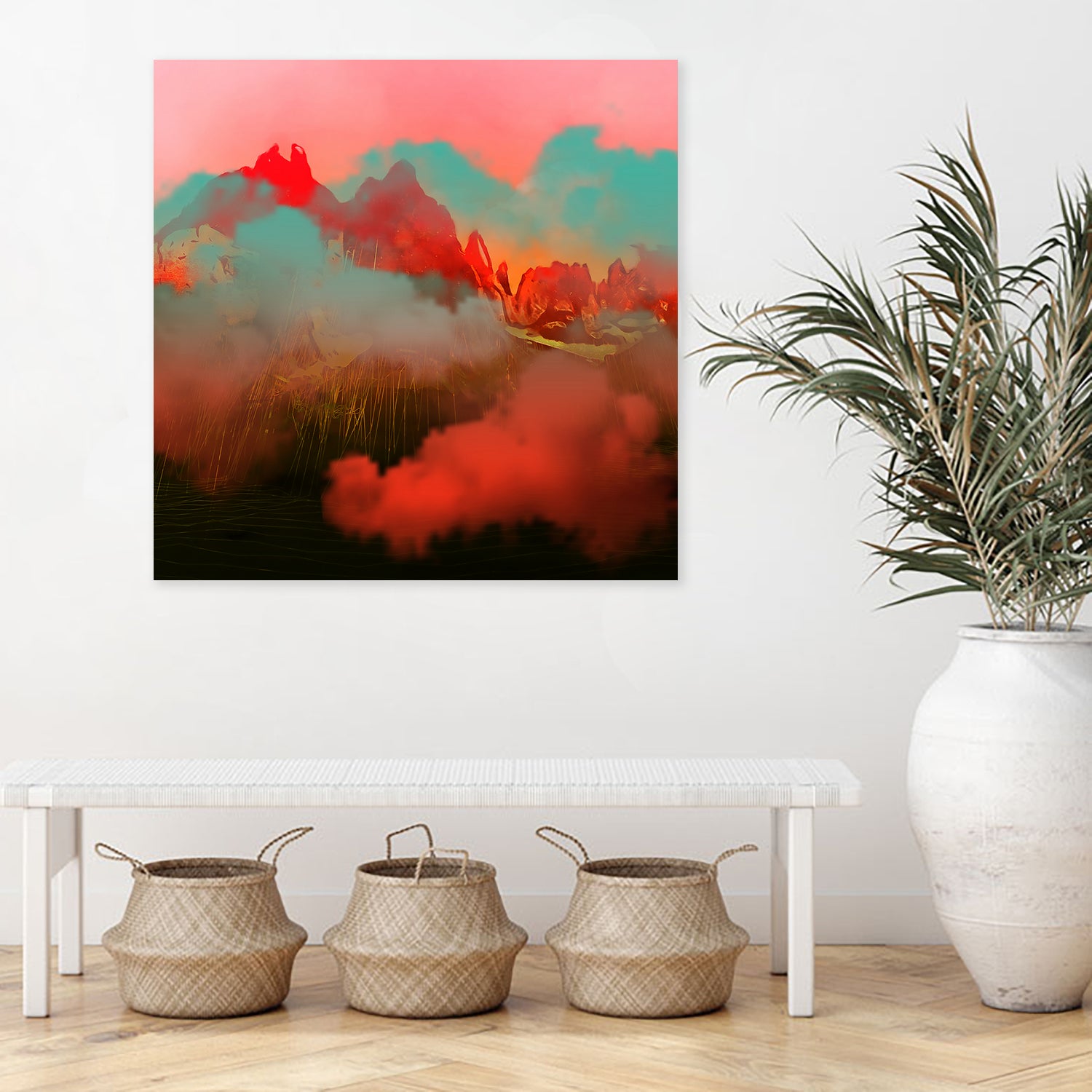 The Background World by Jamison Gish on GIANT ART - orange digital painting