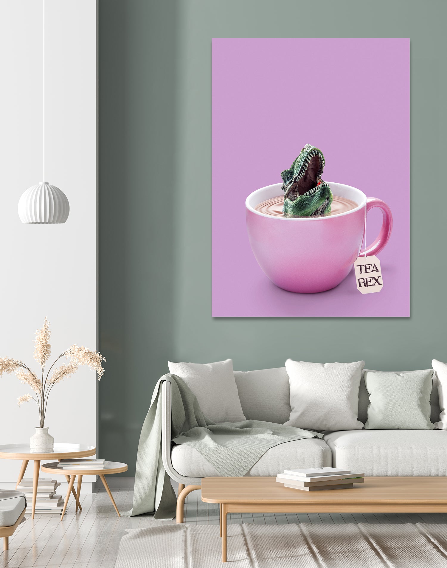 TEA-REX by Jonas Loose on GIANT ART - pink photo manipulation