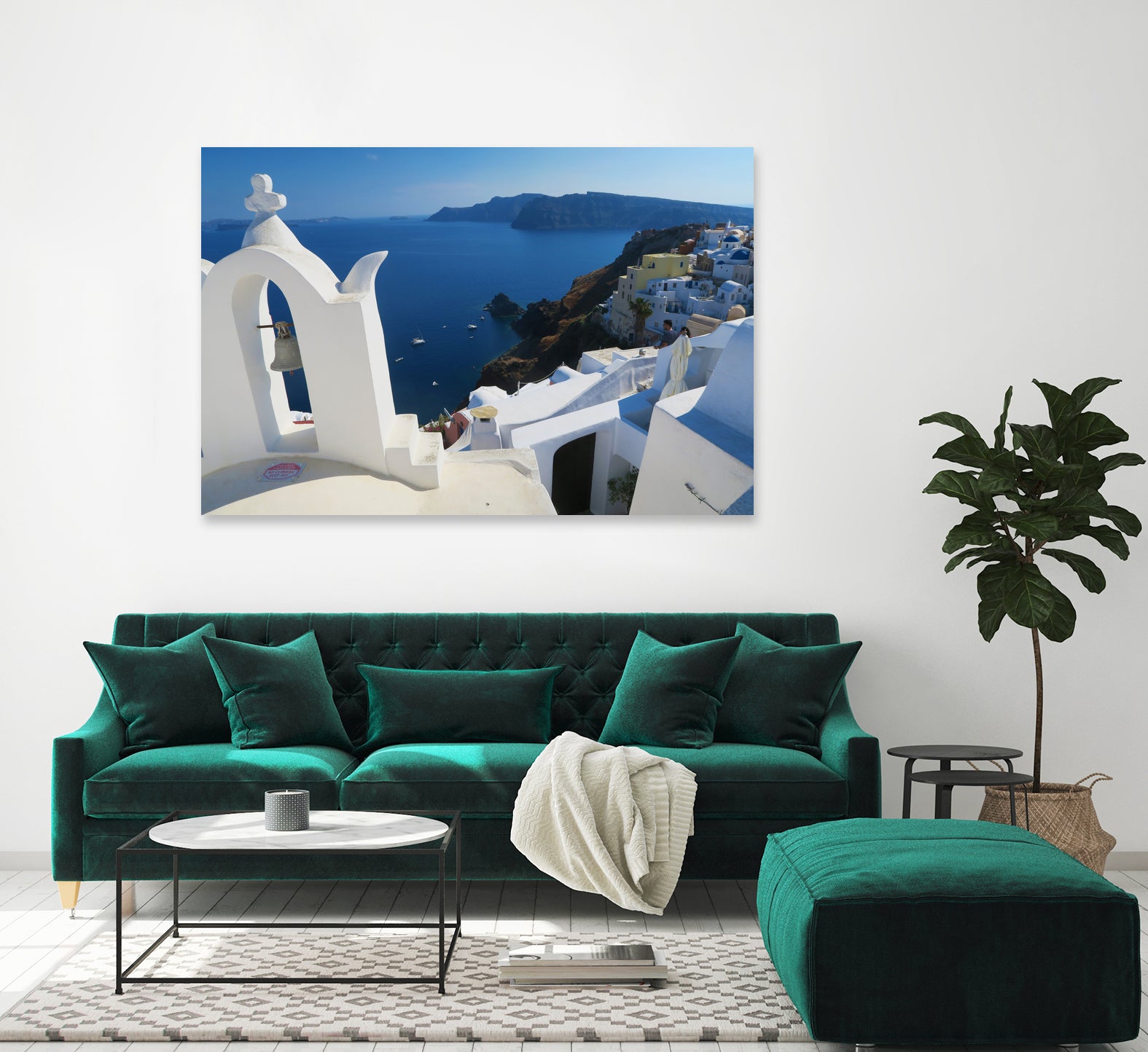 Oia Santorini v by Haris Kavalla on GIANT ART - blue photo manipulation