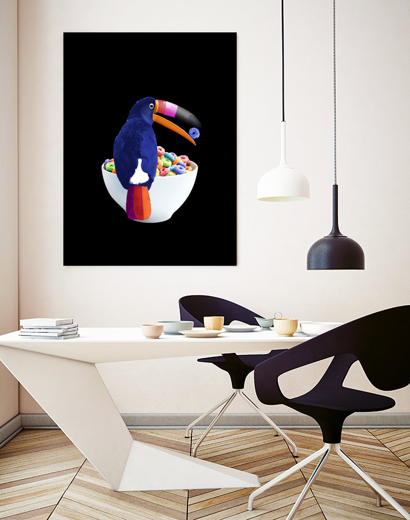 CEREAL TOUCAN by Jonas Loose on GIANT ART - green 3d art