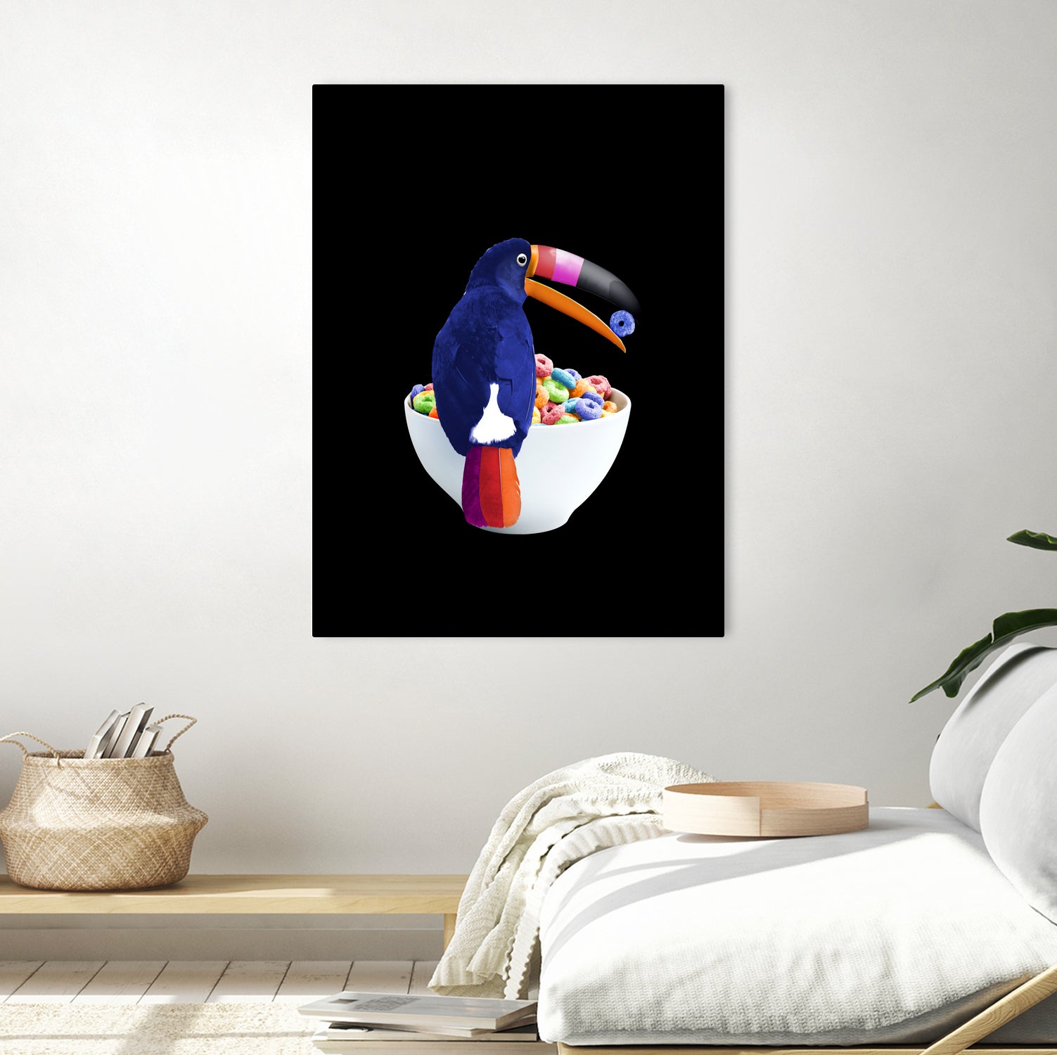 CEREAL TOUCAN by Jonas Loose on GIANT ART - green 3d art